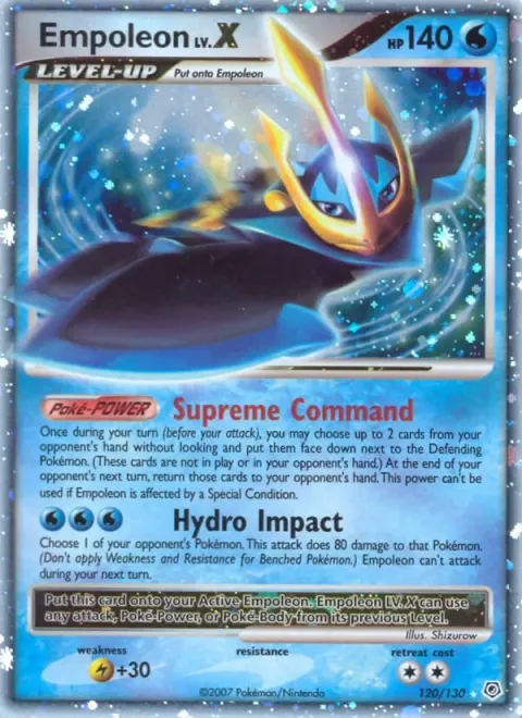 Carte Pokémon Pingoléon 120/130, extension Diamant & Perle