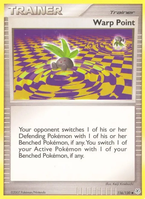 Carte Pokémon Point d’échange 116/130, extension Diamant & Perle