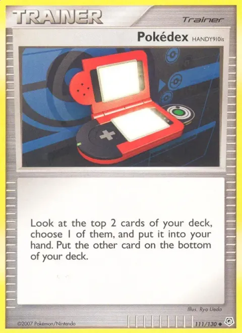 Carte Pokémon Pokédex HANDY910is 111/130, extension Diamant & Perle