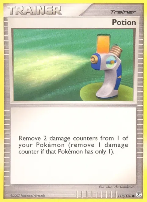 Carte Pokémon Potion 118/130, extension Diamant & Perle