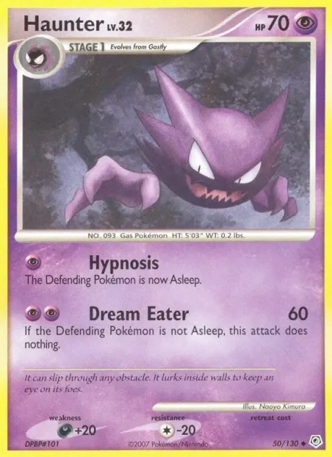 Carte Pokémon Spectrum 050/130, extension Diamant & Perle