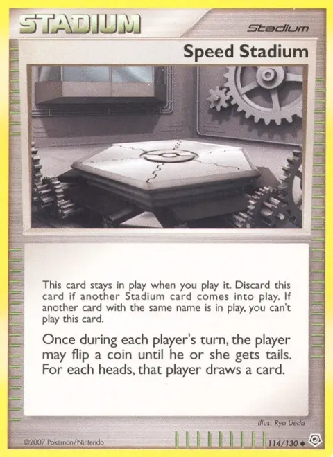 Carte Pokémon Stade Rapide 114/130, extension Diamant & Perle