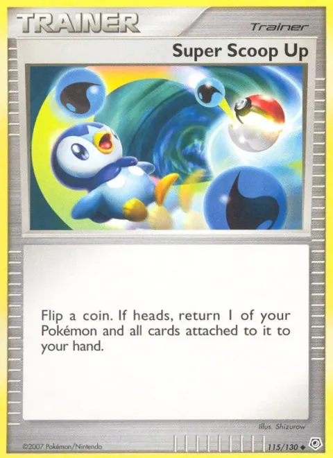 Carte Pokémon Super rappel 115/130, extension Diamant & Perle