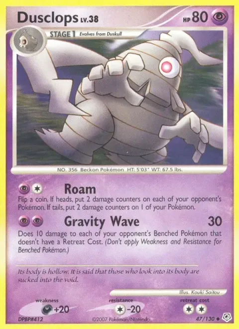Carte Pokémon Téraclope 047/130, extension Diamant & Perle