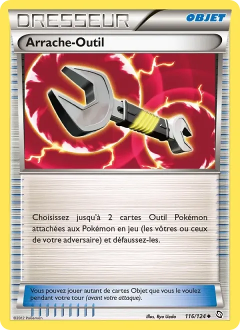 Carte Pokémon Arrache-Outil 116/124, extension Dragons Éxaltés