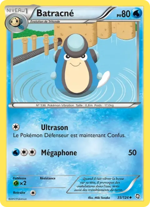 Carte Pokémon Batracné 035/124, extension Dragons Éxaltés