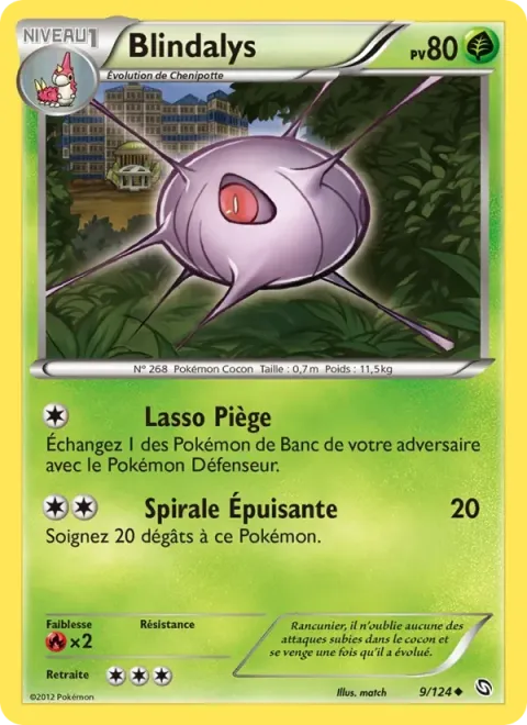Carte Pokémon Blindalys 009/124, extension Dragons Éxaltés