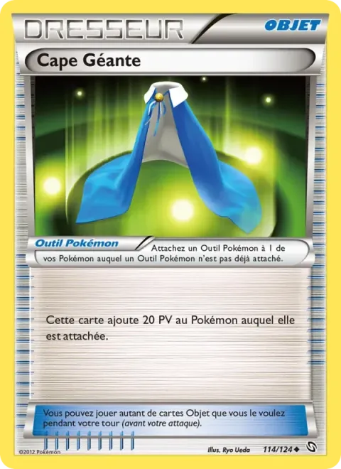 Carte Pokémon Cape Géante 114/124, extension Dragons Éxaltés