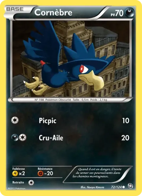 Carte Pokémon Cornèbre 072/124, extension Dragons Éxaltés
