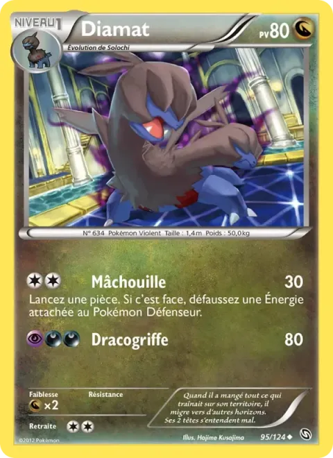 Carte Pokémon Diamat 095/124, extension Dragons Éxaltés