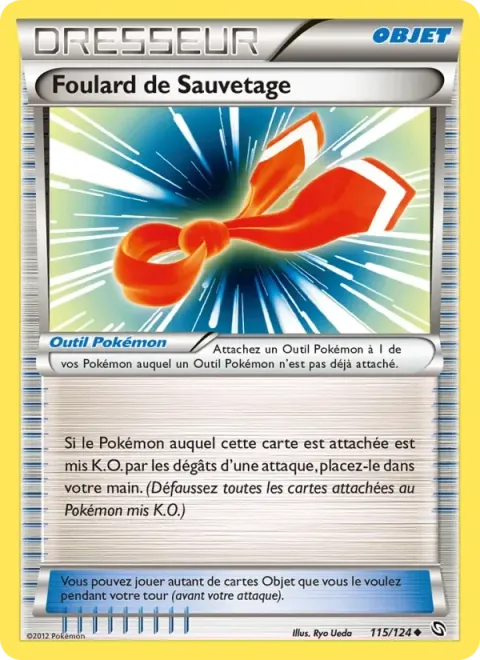 Carte Pokémon Foulard de Sauvetage 115/124, extension Dragons Éxaltés