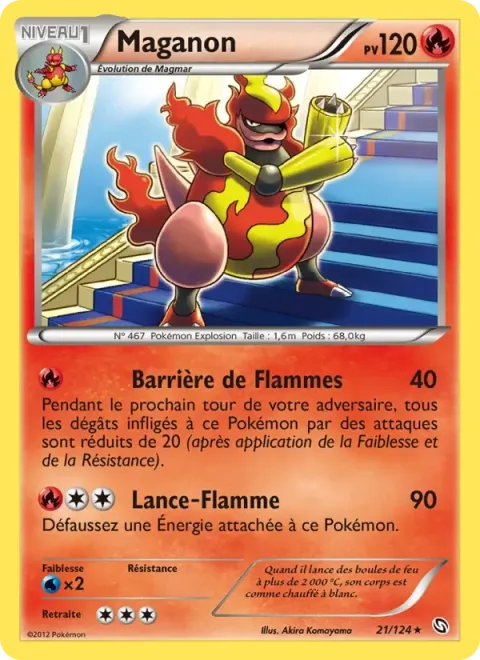 Carte Pokémon Maganon 021/124, extension Dragons Éxaltés