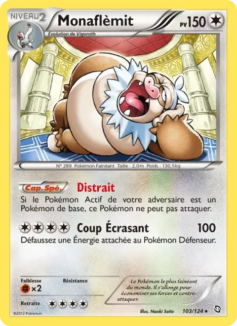 Carte Pokémon Monaflèmit 103/124, extension Dragons Éxaltés