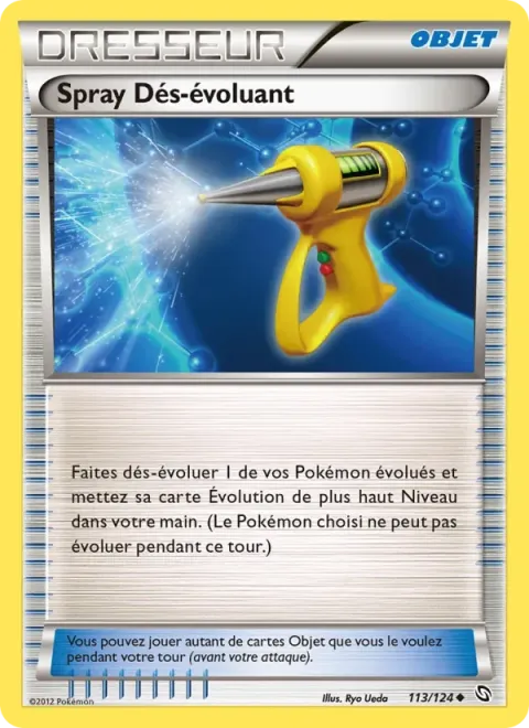 Carte Pokémon Spray Dés-évoluant 113/124, extension Dragons Éxaltés