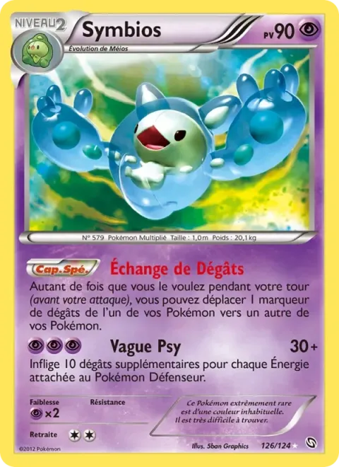 Carte Pokémon Symbios 126/124, extension Dragons Éxaltés