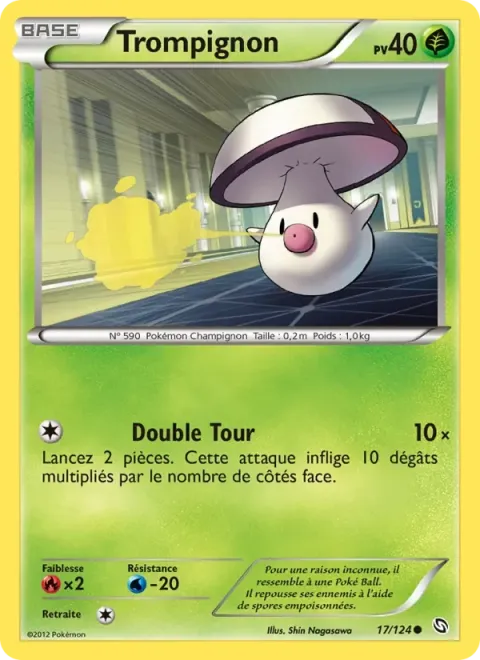 Carte Pokémon Trompignon 017/124, extension Dragons Éxaltés