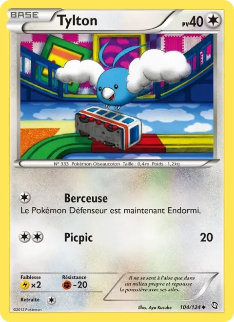 Carte Pokémon Tylton 104/124, extension Dragons Éxaltés