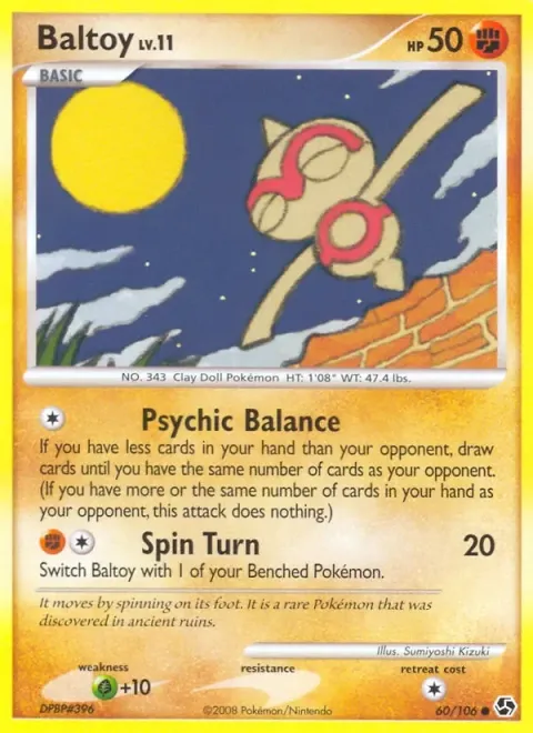 Carte Pokémon Balbuto 060/106, extension Duels au Sommets