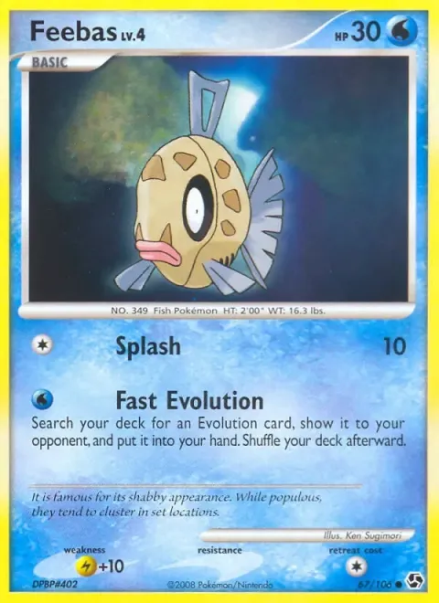 Carte Pokémon Barpau 067/106, extension Duels au Sommets