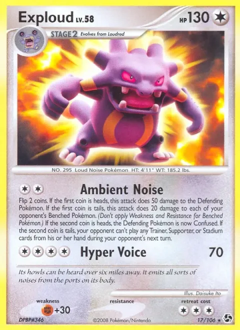 Carte Pokémon Brouhabam 017/106, extension Duels au Sommets