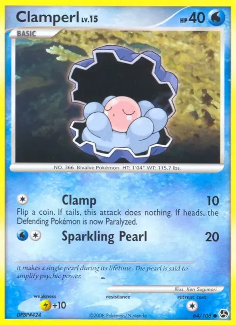 Carte Pokémon Coquiperl 064/106, extension Duels au Sommets
