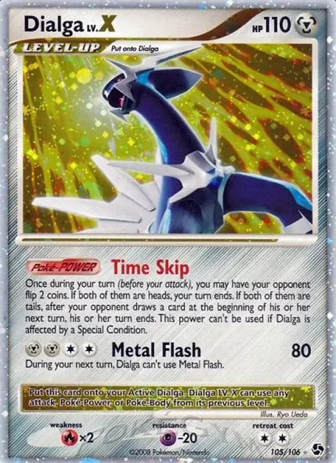 Carte Pokémon Dialga 105/106, extension Duels au Sommets