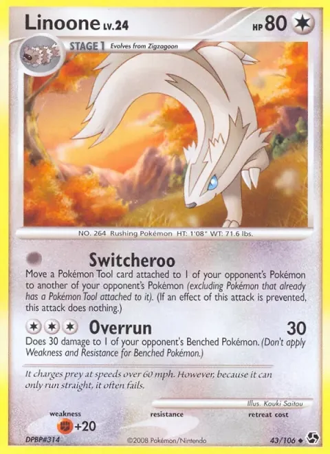 Carte Pokémon Linéon 043/106, extension Duels au Sommets
