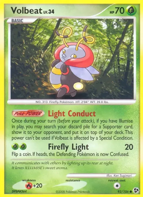 Carte Pokémon Muciole 092/106, extension Duels au Sommets