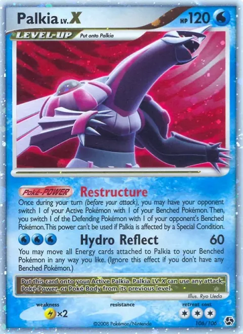 Carte Pokémon Palkia 106/106, extension Duels au Sommets
