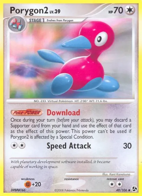 Carte Pokémon Porygon2 049/106, extension Duels au Sommets