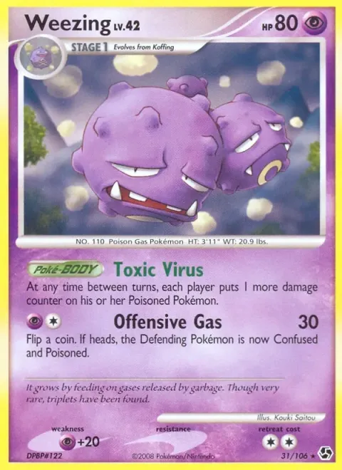 Carte Pokémon Smogogo 031/106, extension Duels au Sommets