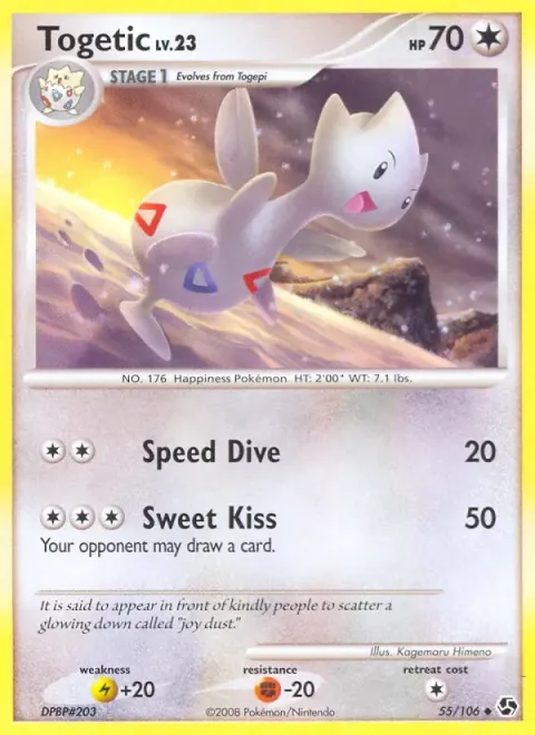 Carte Pokémon Togetic 055/106, extension Duels au Sommets