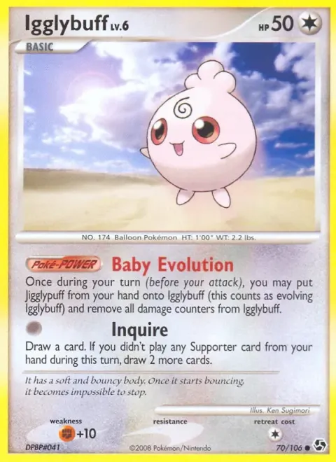 Carte Pokémon Toudoudou 070/106, extension Duels au Sommets