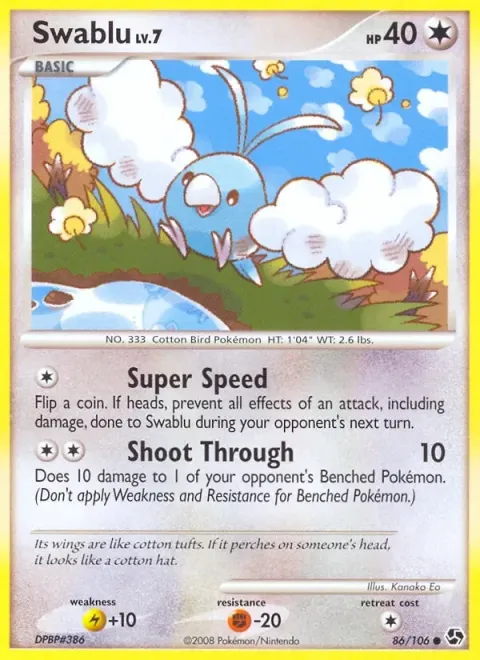 Carte Pokémon Tylton 086/106, extension Duels au Sommets