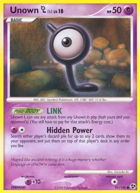 Carte Pokémon Zarbi L 091/106, extension Duels au Sommets