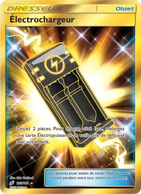 Carte Pokémon Électrochargeur 193/181, extension Duo de Choc