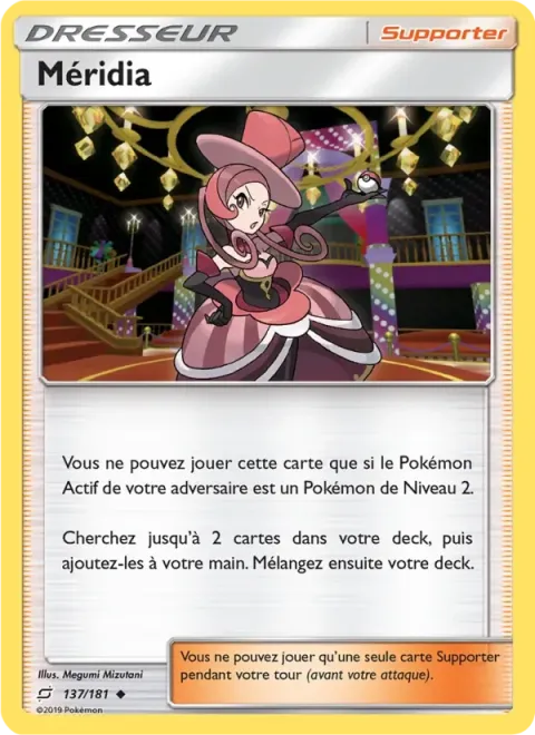 Carte Pokémon Méridia 137/181, extension Duo de Choc