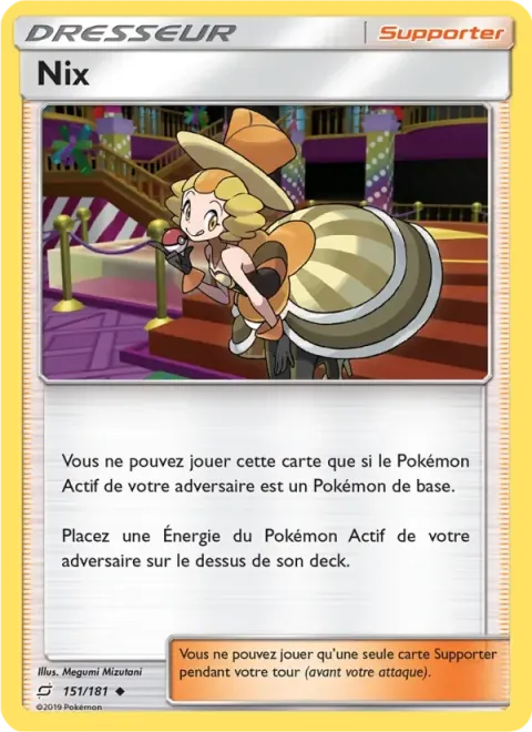 Carte Pokémon Nix 151/181, extension Duo de Choc