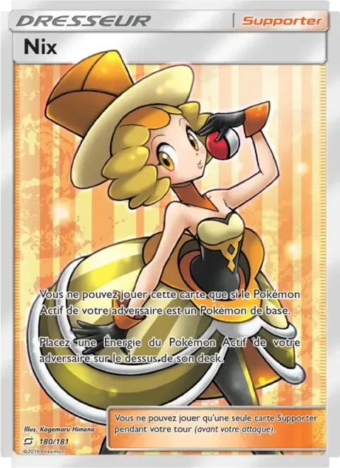 Carte Pokémon Nix 180/181, extension Duo de Choc