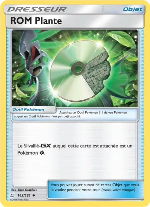 Carte Pokémon ROM Plante 143/181, extension Duo de Choc