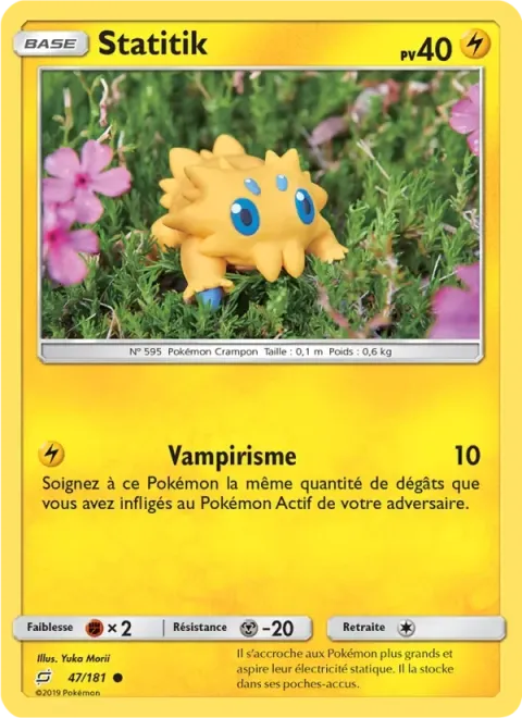 Carte Pokémon Statitik 047/181, extension Duo de Choc