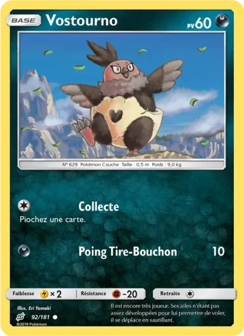 Carte Pokémon Vostourno 092/181, extension Duo de Choc