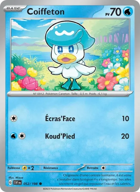 Carte Pokémon Coiffeton 052/198, extension Écarlate et Violet