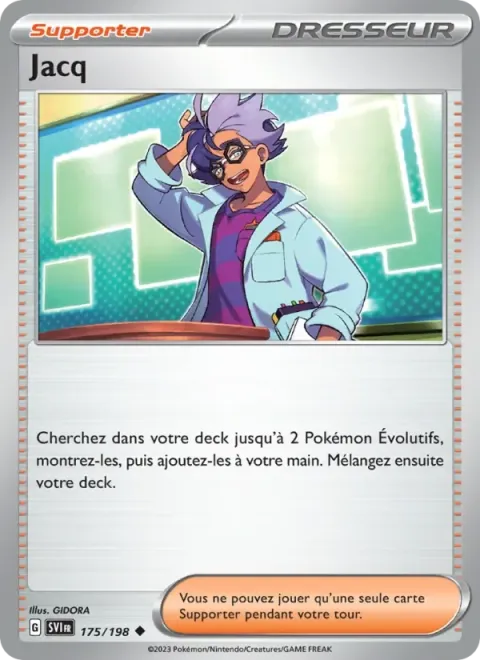 Carte Pokémon Jacq 175/198, extension Écarlate et Violet