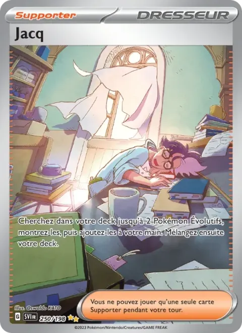 Carte Pokémon Jacq 250/198, extension Écarlate et Violet