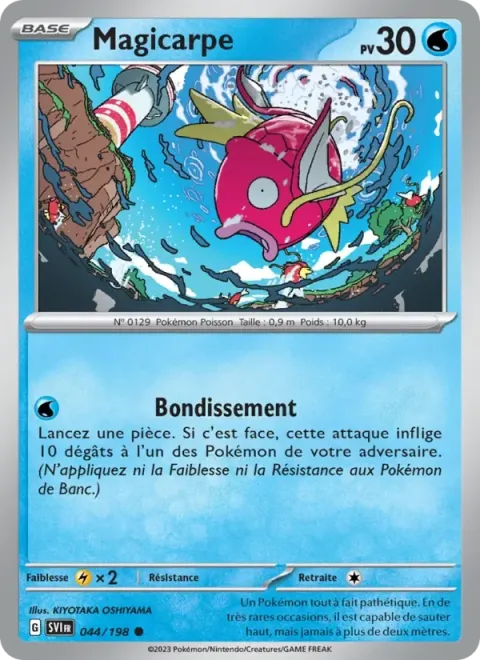 Carte Pokémon Magicarpe 044/198, extension Écarlate et Violet