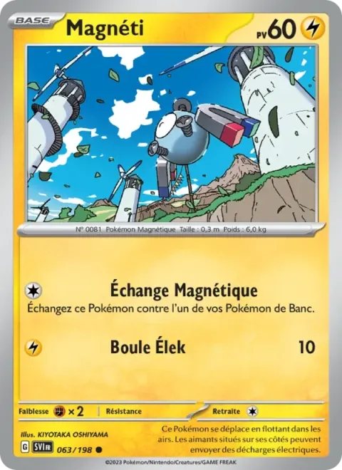 Carte Pokémon Magnéti 063/198, extension Écarlate et Violet