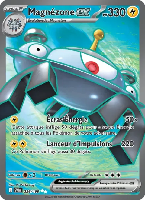 Carte Pokémon Magnézone-ex 226/198, extension Écarlate et Violet