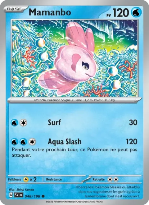 Carte Pokémon Mamanbo 048/198, extension Écarlate et Violet