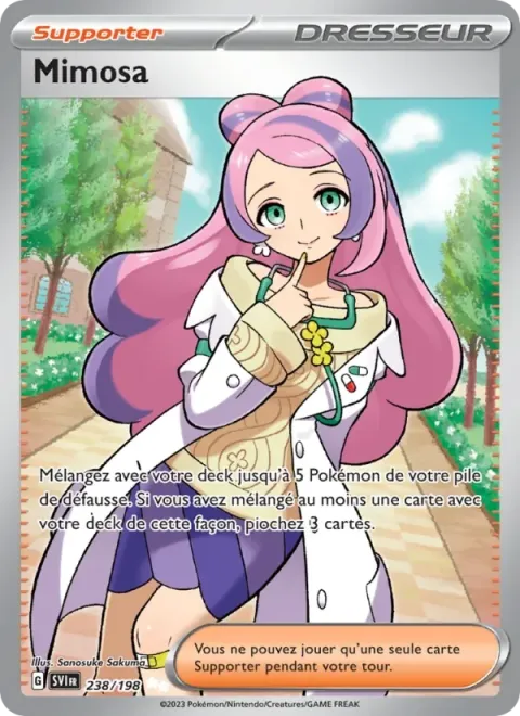 Carte Pokémon Mimosa 238/198, extension Écarlate et Violet